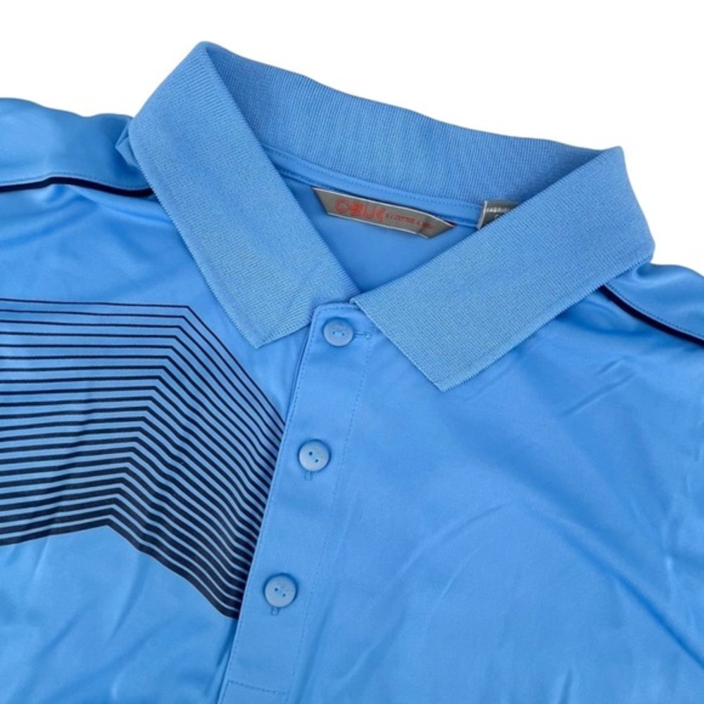 NWT CBUK Mens Polo Shirt 2X XXL Blue Short Sleeve Golf Athletic Outdoors Sports‎